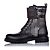 Salvatore Ferragamo Ferragamo Gancini Schnürstiefelette aus schwarzem Kalbsleder