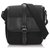 Burberry Black Canvas Crossbody Bag Leather Cloth Pony-style calfskin Cloth  ref.186620
