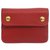 Hermès Hermes Red Courchevel Pochette Green Waist Bag Cuir Veau façon poulain Rouge  ref.186684
