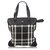 Burberry Black Check Canvas Tote Bag Multiple colors Leather Cloth Pony-style calfskin Cloth  ref.186762