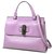 Gucci Purple Leather Bamboo Daily Satchel Pony-style calfskin  ref.186763