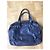 Borsa Paul & Joe in pelle blu notte viola - vista 9