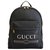Gucci print leather backpack Black  ref.186898