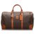 Céline Celine Brown Macadam Travel Bag Dark brown Leather Plastic Pony-style calfskin  ref.187057