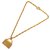 Chanel Gold Flap Bag Necklace Golden Metal  ref.187180