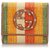 Portefeuille en toile marron Gucci Cuir Veau façon poulain Tissu Multicolore  ref.187301