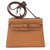 Hermès Vintage Mini Kelly Gold Handbag Golden Jewelry 20 cm Caramel Leather  ref.187460