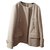 Moncler Coats, Outerwear Beige Wool  ref.187502