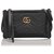 Gucci Black Leather Marmont Crossbody Bag Pony-style calfskin  ref.187791