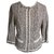 PRADA Beige tweed jacket T44 IT Linen  ref.187894