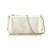 Chanel White Perforated Caviar Leather Chain Bag Weiß Roh Leder  ref.187909