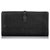 Chanel Black Leather Long Wallet Schwarz Leder  ref.187947