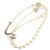 Collar Chanel blanco de perlas de imitación  ref.187976