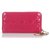 Dior Pink Cannage Patent Leather Wallet  ref.188001