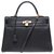 Hermès hermes kelly 35 black Togo leather strap, gold plated metal trim, In very good shape !  ref.188101