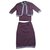 Chanel Skirt suit Purple Wool  ref.188113