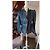 Chaqueta Balmain Perfecto de cordero azul oscuro - vista 13