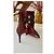 Stivaletti Balmain in pelle e velluto bordeaux Bordò - vista 7