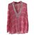 Autre Marque V-neck tunic in pink tye and dye silk  ref.188528