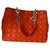 Dior Soft DIOR Red Orange Leather  ref.188540