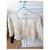 Chaqueta corta Maje de algodón beige con macramé - vista 12