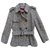 tamanho do casaco de inverno burberry 38 Cinza Lã  ref.188565
