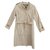 light raincoat woman Burberry vintage t 38 Beige Cotton  ref.188616