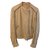 Brunello Cucinelli Leather jacket Beige  ref.188635