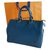 Speedy Louis Vuitton Handbags Blue Leather  ref.188698
