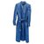Christian Dior Trench Coats Azul Couro  ref.188759