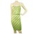 Dsquared2 DSquared Stripped Exposed Back en vert, blanc, Mini robe d'été bleue et jaune - SzS Viscose Multicolore  ref.188801