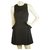 Alexander McQueen Black Ruffle Details Black Mini dress size 40 , Superb Cotton  ref.189074