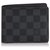 Louis Vuitton Black Damier Graphite Florin Wallet Grey Cloth  ref.189291