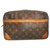 Louis Vuitton Clutch bags Brown Cloth  ref.189386