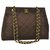 Chanel Matelasse CC Quilted Brown Cloth  ref.189474
