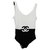 Chanel Swimwear Black White Elastane Polyamide  ref.189526
