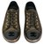 Chanel Sneakers Black Golden Leather Nylon  ref.189535