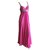 Marchesa Notte Embellished Pink Grecian Goddess Evening Gown Silk  ref.189796