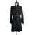 BURBERRY - Black Cotton Trench Classic Recent T40  ref.189309