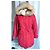 Hermès HERMES Daunenjacke Parka rote Kapuze mit Pelzkragen T.38 - Ansicht 4