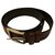 Brown Valentino leather belt Silvery  ref.189832