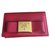 Prada borse, portafogli, casi Rosso Pelle  ref.190184