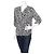 Camicetta Cynthia Rowley in viscosa bianco e nero L
