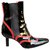 bottines  Free Lance p 39 1/2 Cuir vernis Noir Rouge  ref.190410