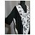 Costume National C'N'C Oversize Seidenkleid schwarz weiß - Ansicht 2