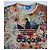 T-shirt Adidas floreale multicolore - vista 2