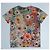 T-shirt Adidas floreale multicolore - vista 3