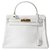 Hermès for Bonwit Teller, kelly model 28cm, 1970 White Leather  ref.190826