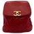 Chanel, modelo intemporal, CERCA DE 1980 Vermelho Couro  ref.190842