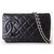 Wallet on chain Chanel Cambon Black Leather  ref.190921
